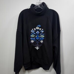 FP Movement by Free People On Your Mark logo sweatshirt black size Small . NWT.